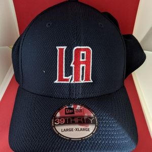 "LA" baseball hat "stretch fit"